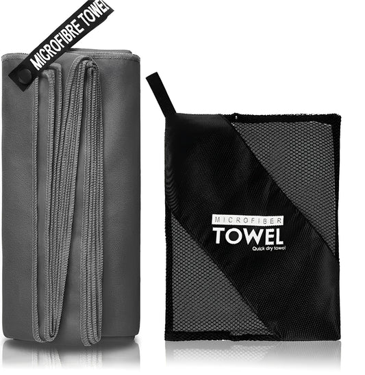 Microfiber Quick Dry Towel Silver ION OdorFree