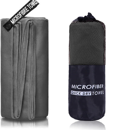 Microfiber Quick Dry Towel Silver ION OdorFree